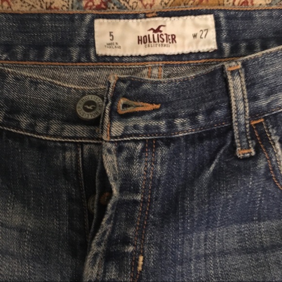 🦋 3 for $25 - Hollister Button Fly Distressed Jean Shorts - Picture 3 of 10